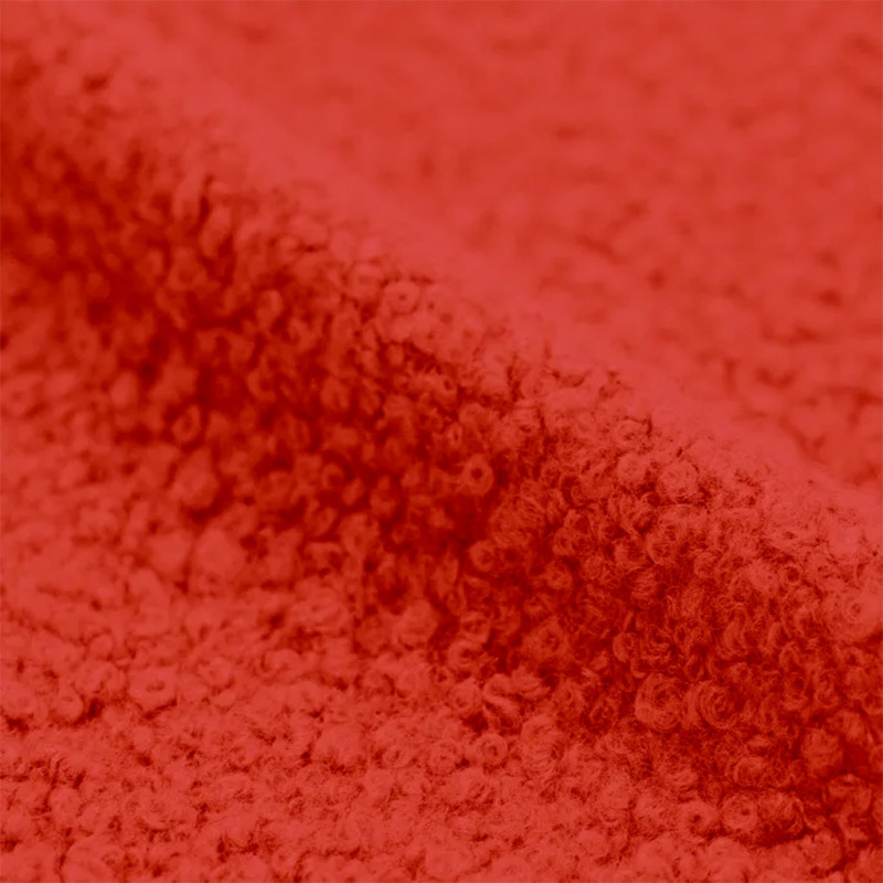 Curly Fleece CERISE Cherry